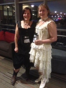 Keri Arthur and me! Leather and Lace, C\cocktail party, RWAus14