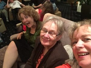 Cat Sparks, Glenda Larke and me.