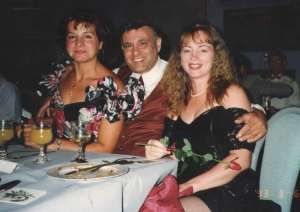 Sonia, Alfred and me at a dinner dance