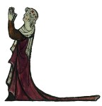 Initial S: The Lord Appearing to David in the Water; Bute Master (Franco-Flemish, active about 1260 - 1290); Northeastern (illuminated)  France Paris (written)  France; illumination about 1270 - 1280; written about 135 - 1375; Tempera colors, gold, and iron gall ink on parchment; Leaf: 17 x 11.9 cm (6 11/16 x 4 11/16 in.); Ms. 46, fol. 92